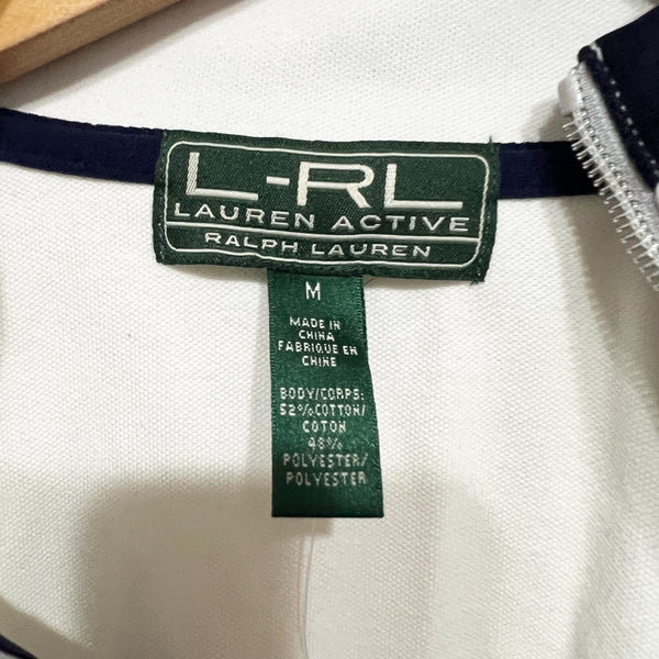 NEW Ralph Lauren Women's L-RL Active Full Zip Athletic Track Jacket Blue White M