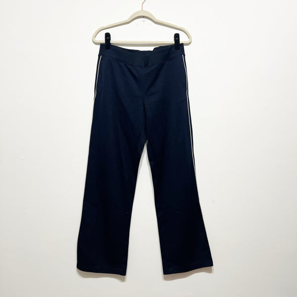 NEW Ralph Lauren Women's L-RL Straight Leg Track Lounge Trouser Pants Blue White