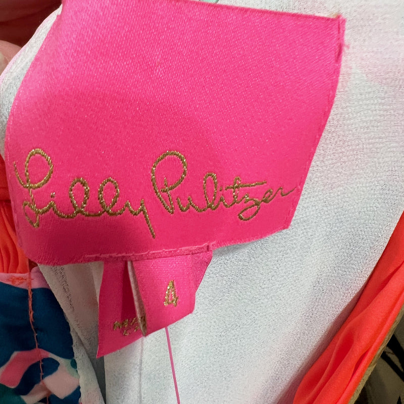 NEW Lilly Pulitzer Hollyn Sleeveless Maxi Long Dress Tangerine Dream Engineered