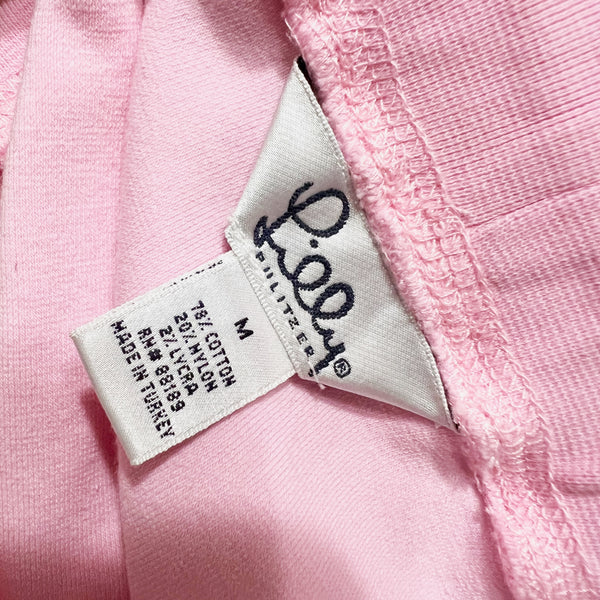 Lilly Pulitzer Vintage White Label Cotton Stretch Terry Mini A Line Skirt Pink M
