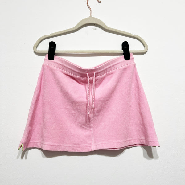 Lilly Pulitzer Vintage White Label Cotton Stretch Terry Mini A Line Skirt Pink M
