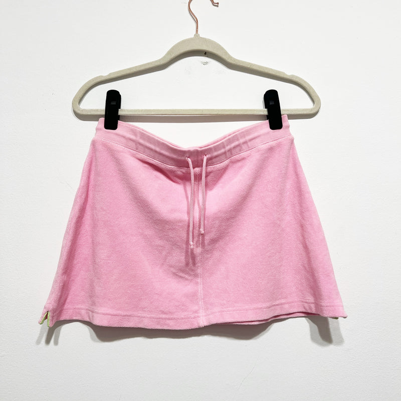 Lilly Pulitzer Vintage White Label Cotton Stretch Terry Mini A Line Skirt Pink M