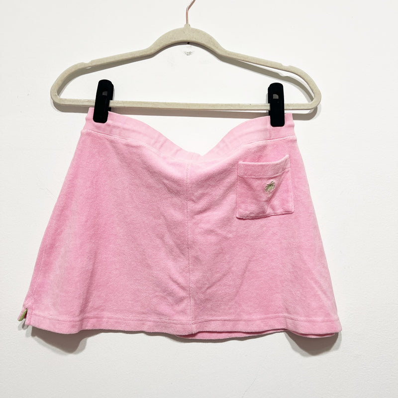 Lilly Pulitzer Vintage White Label Cotton Stretch Terry Mini A Line Skirt Pink M