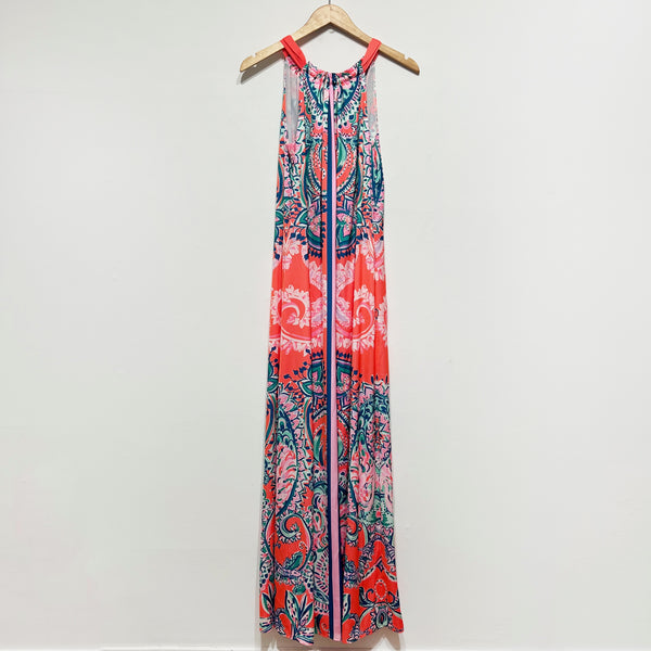 NEW Lilly Pulitzer Hollyn Sleeveless Maxi Long Dress Tangerine Dream Engineered