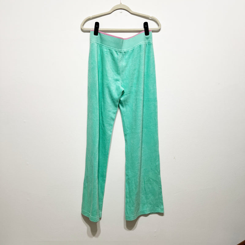 NEW Ralph Lauren Women's Mercerized Terry Cotton Straight Leg Lounge Pants Blue