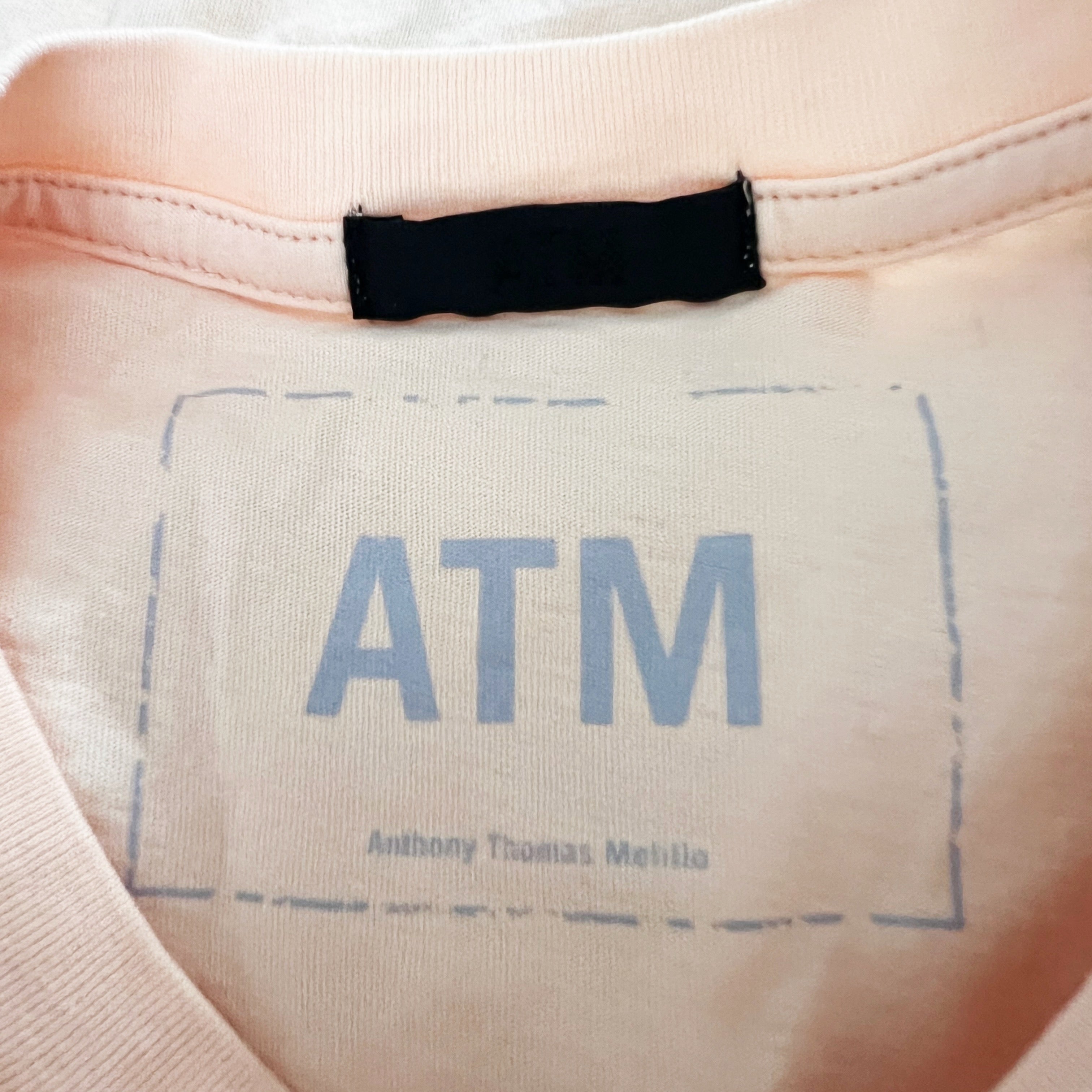 NEW ATM Anthony Thomas Melillo Stretch Cotton Muscle Tank Shirt Tropical Peach