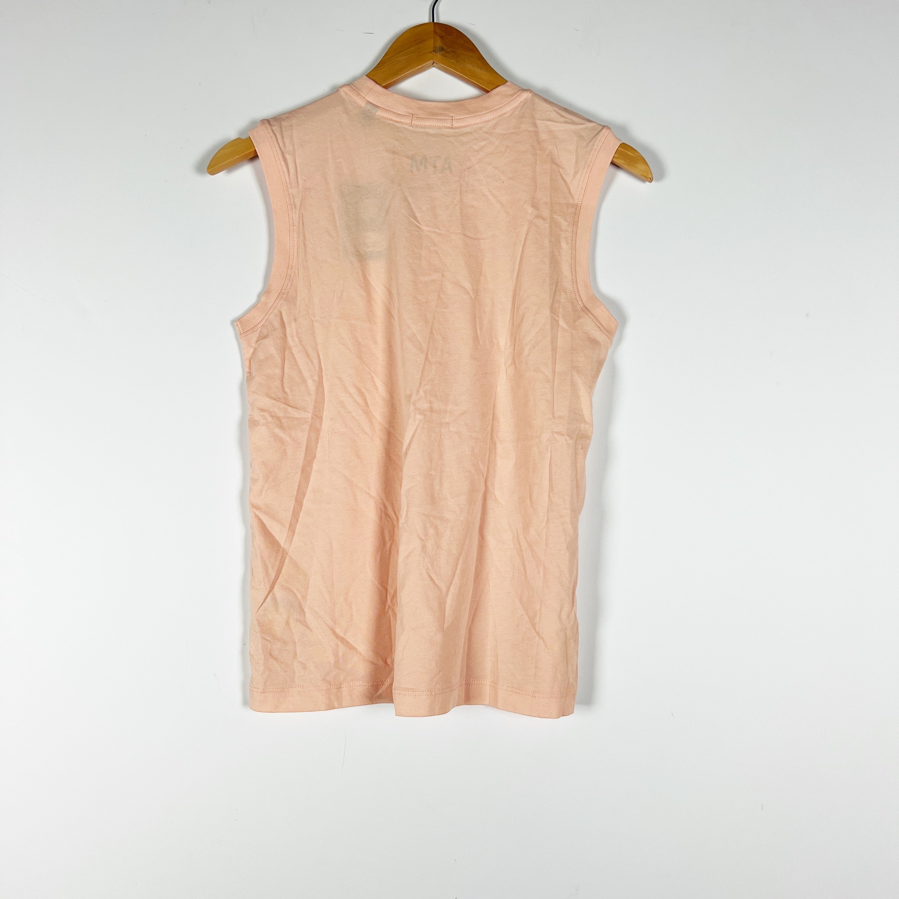 NEW ATM Anthony Thomas Melillo Stretch Cotton Muscle Tank Shirt Tropical Peach