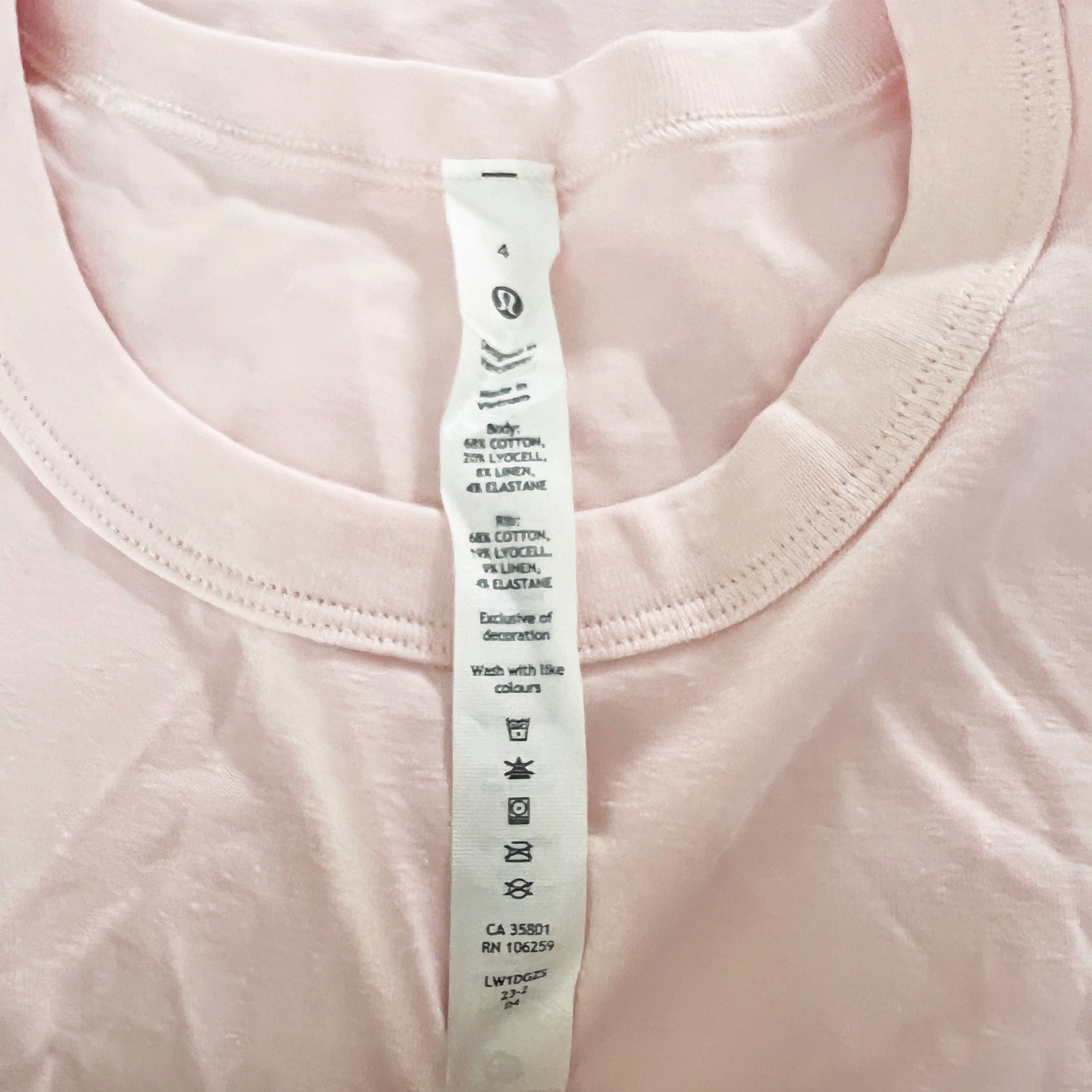 Lululemon Women's Classic Fit Cotton Blend Tank Top Strawberry Milkshake Pink 4