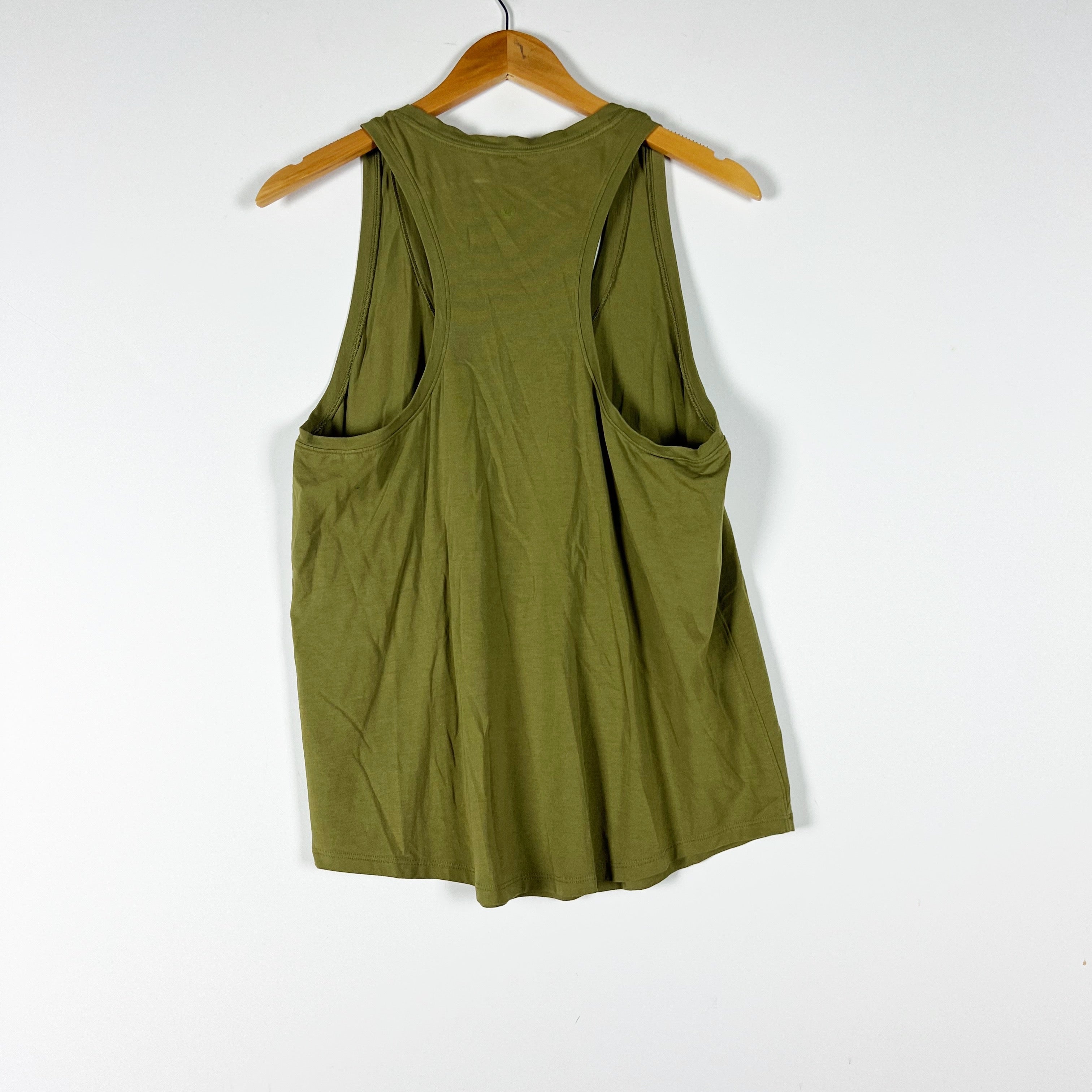 Lululemon Women's Love Racerback Cotton Blend Sleeveless Tank Top Bronze Green