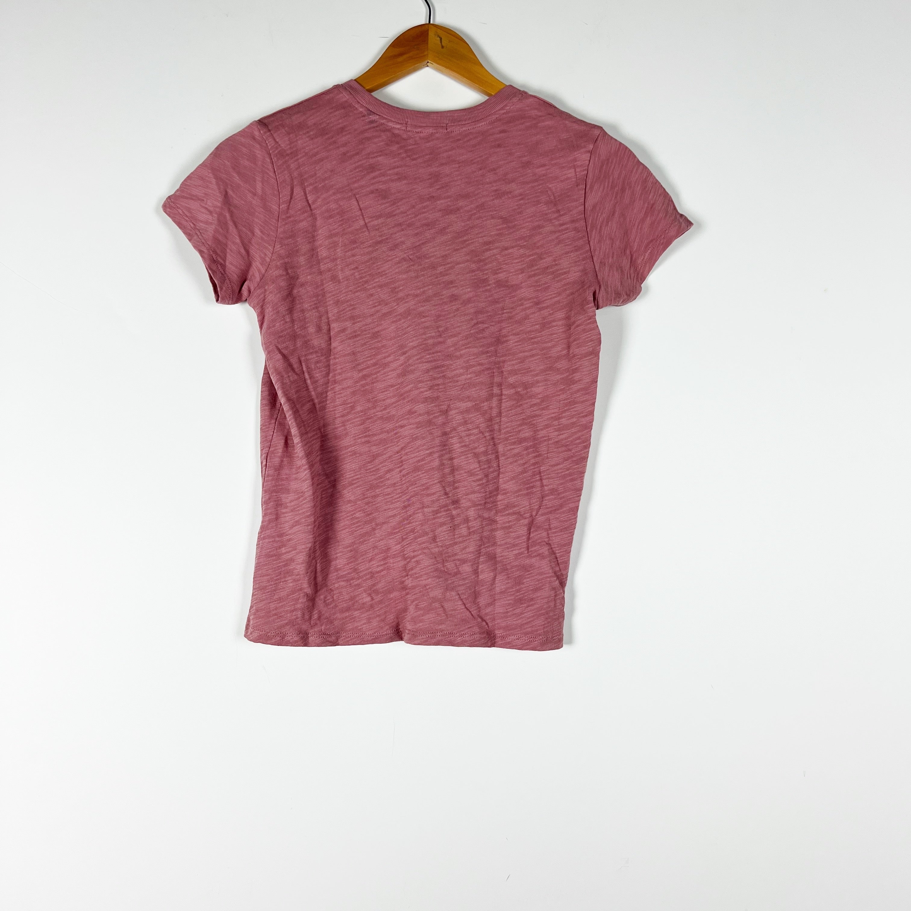 NEW ATM Anthony Thomas Melillo Classic Baby Tee Shirt Short Sleeve Summer Rose