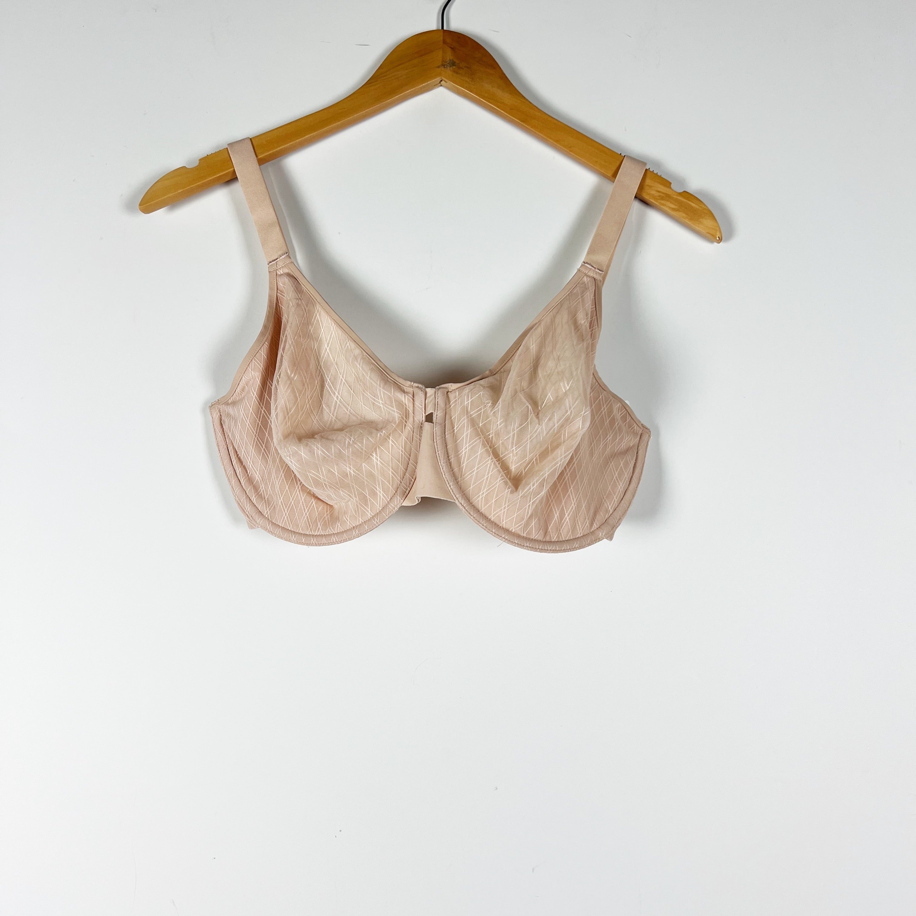 NEW Chantelle Smooth Lines Back Smoothing Minimizer Bra Nude Blush 32DDDD
