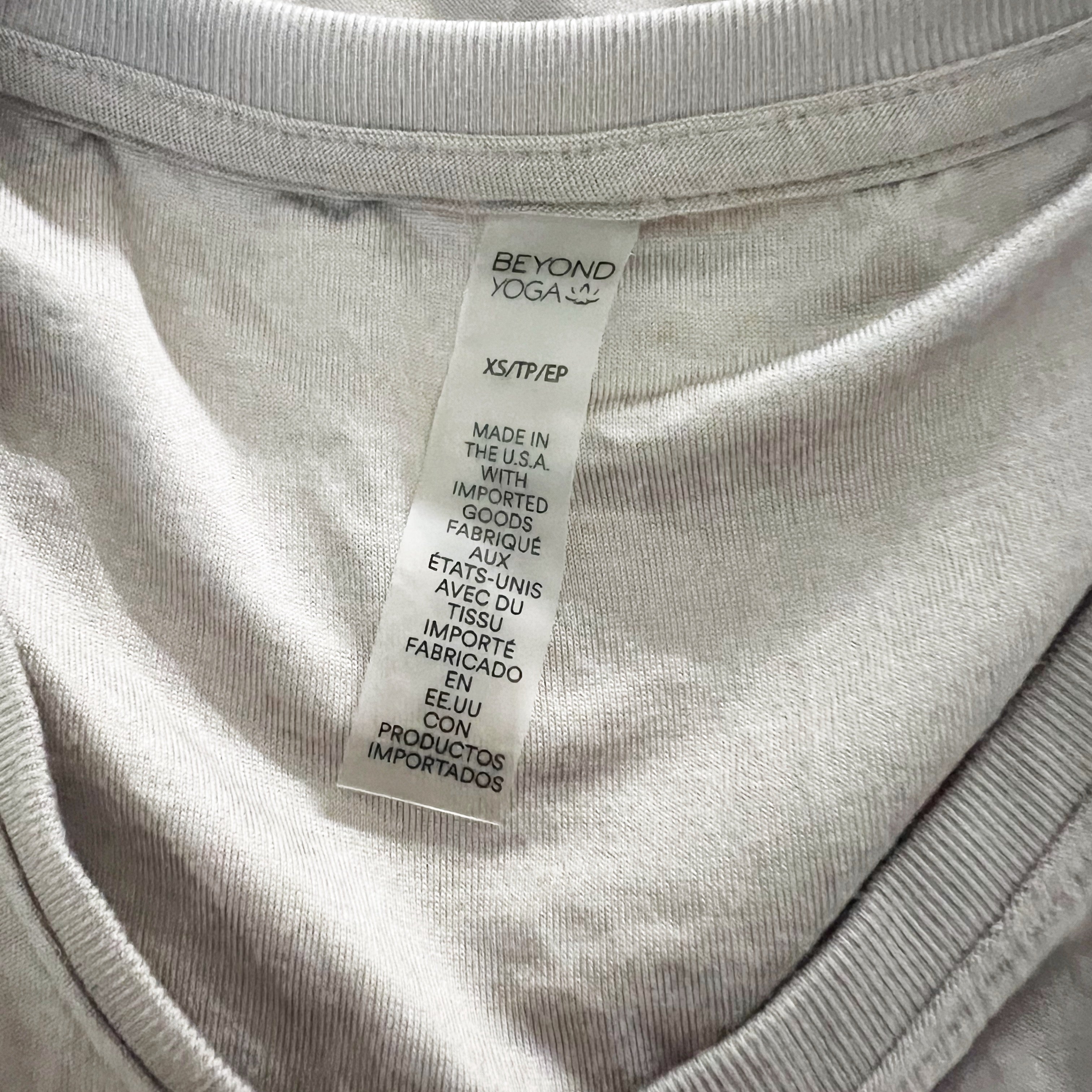 Beyond Yoga Featherweight Rebalance Crew Neck Sleeveless Tank Rosey Taupe XS