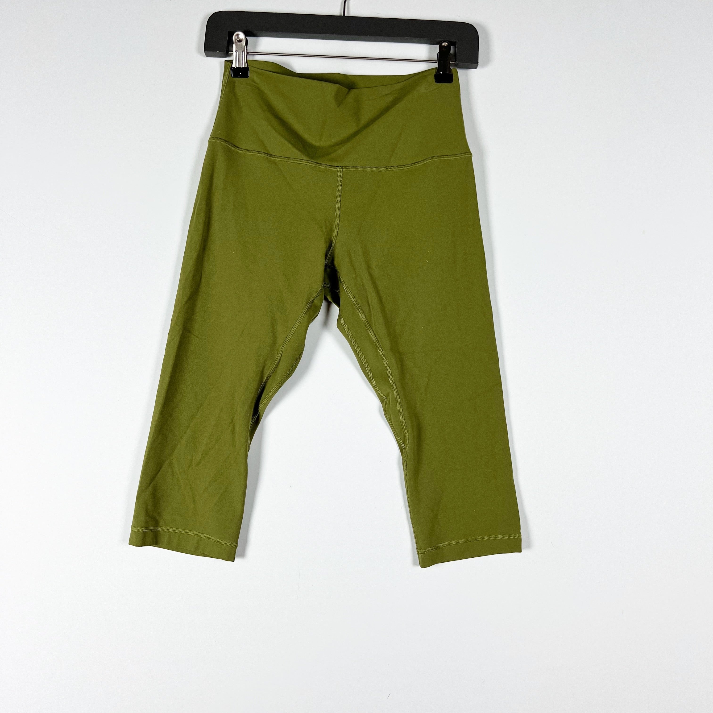 Lululemon Women's Align High Rise Crop Leggings 17" Bronze Green 8