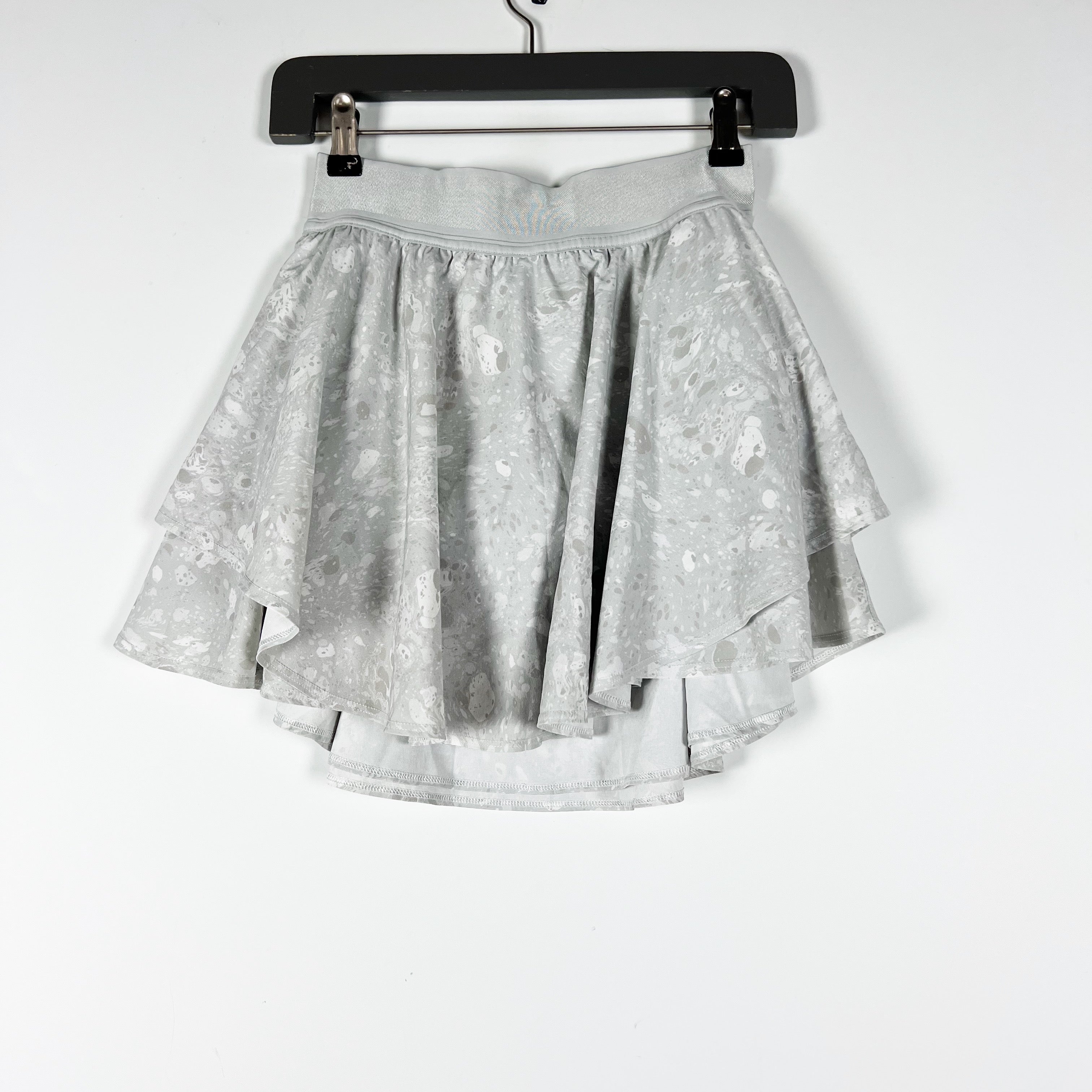 Lululemon Court Rival High Rise Skirt Terrazzo Marble Silver Ice Multi Print 4