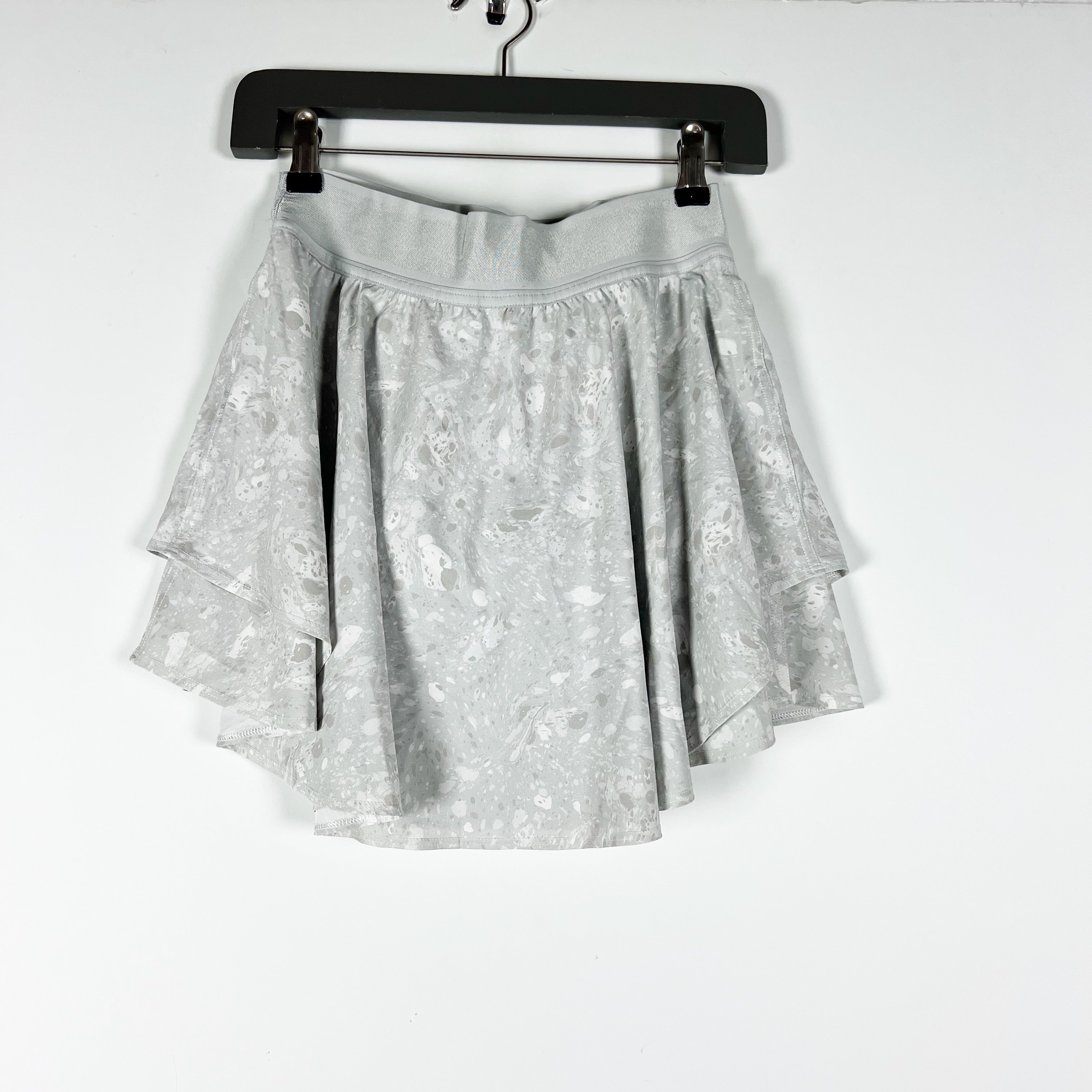 Lululemon Court Rival High Rise Skirt Terrazzo Marble Silver Ice Multi Print 4
