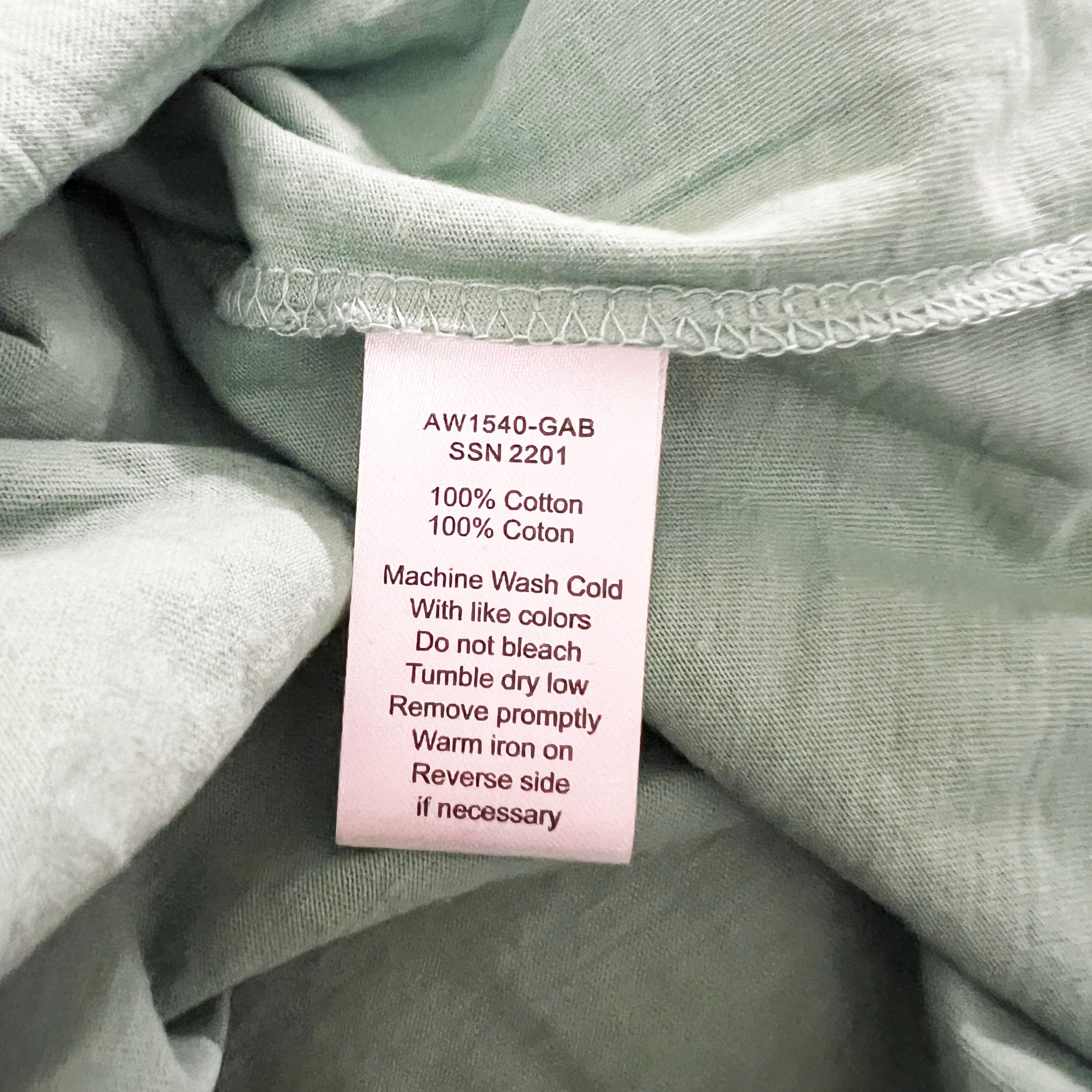 NEW ATM Anthony Thomas Melillo Green AW1540 Short Sleeve Cropped Shirt Havana XS