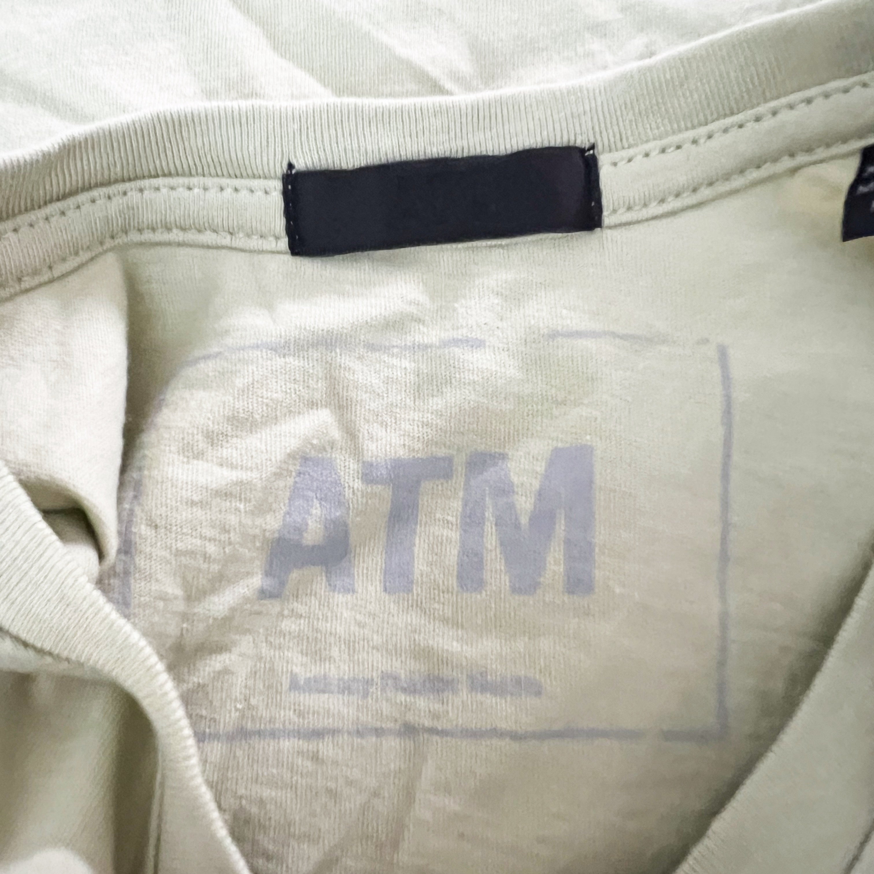 NEW ATM Anthony Thomas Melillo Cotton Crew Sleeveless Cropped Tank Faded Moss XS
