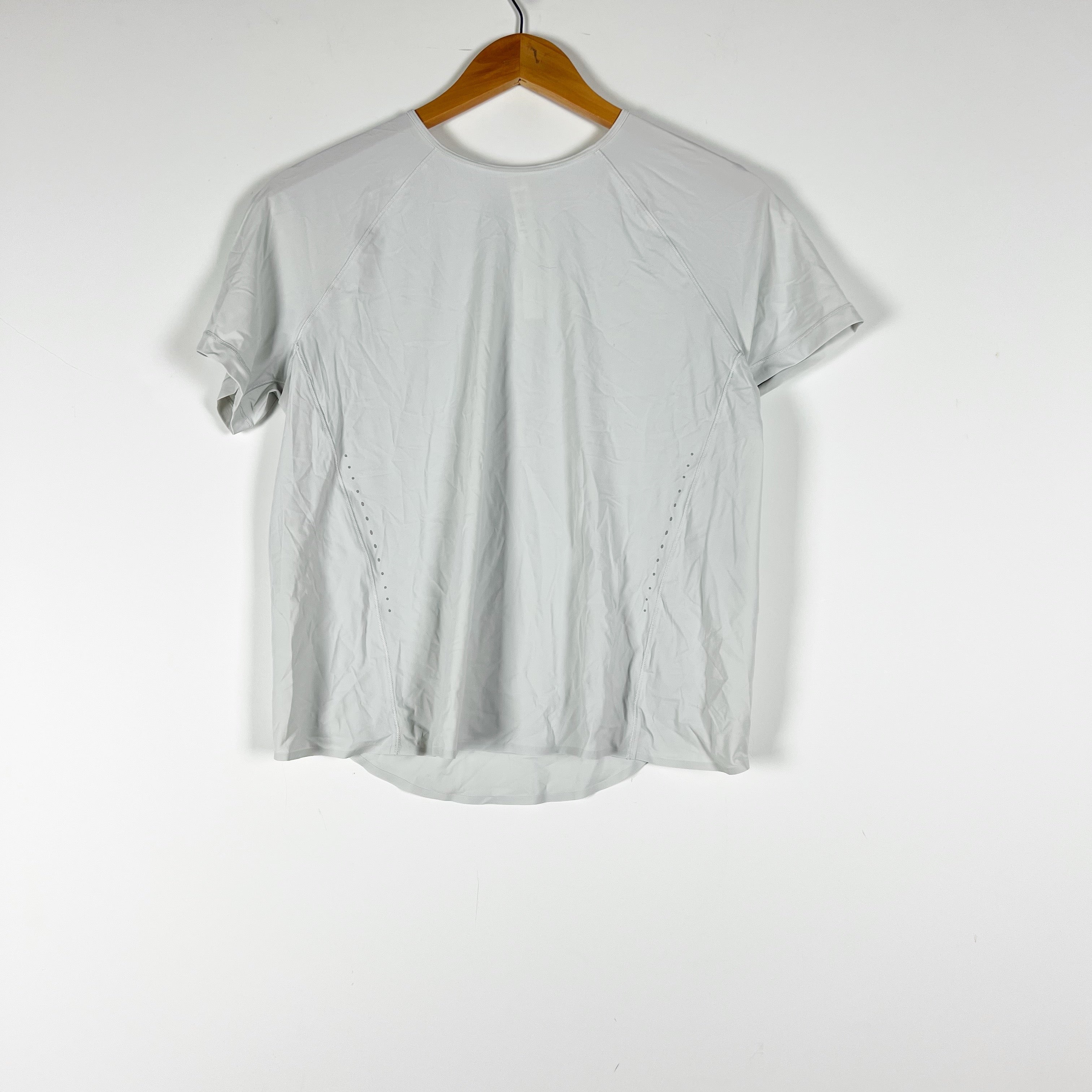 Lululemon Women's UV Protection Running Short Sleeve Shirt Vapor Gray 6