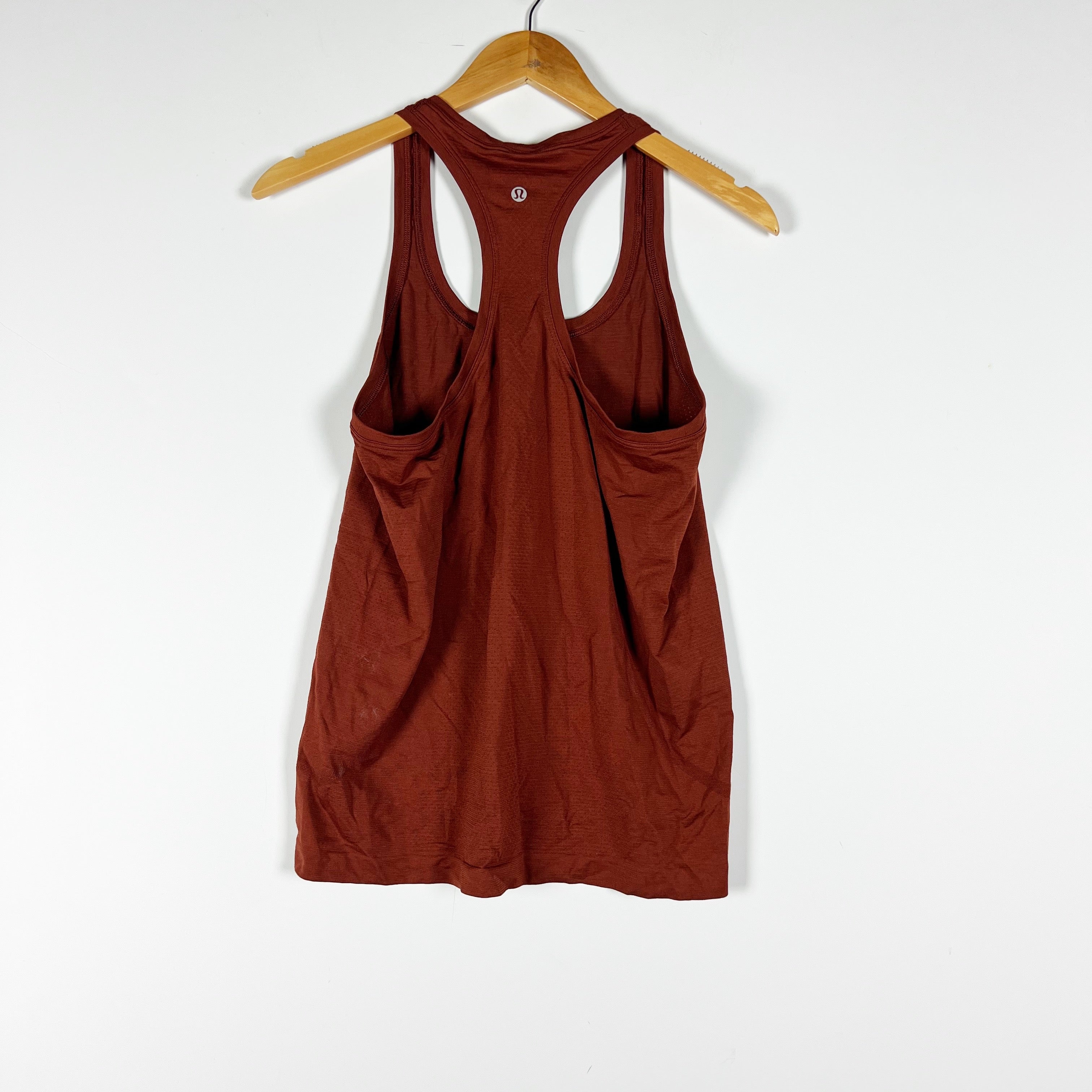Lululemon Run Swiftly Tech Racerback Athletic Work Out Tank Top Dark Terracotta