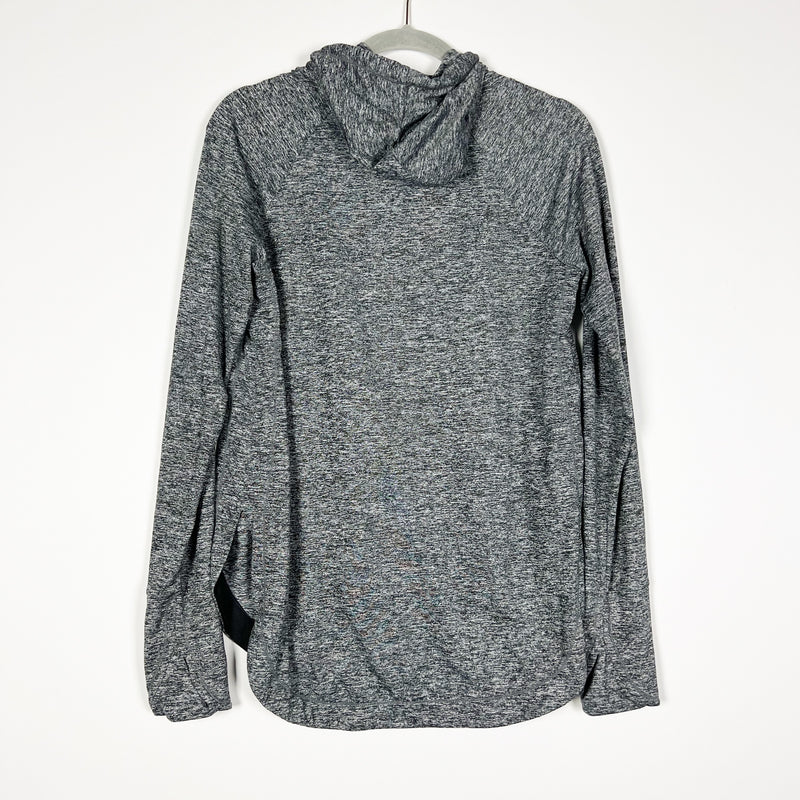 Athleta Uptempo Ultra Soft Athletic Work Out Hoodie Sweatshirt Sweater Gray S