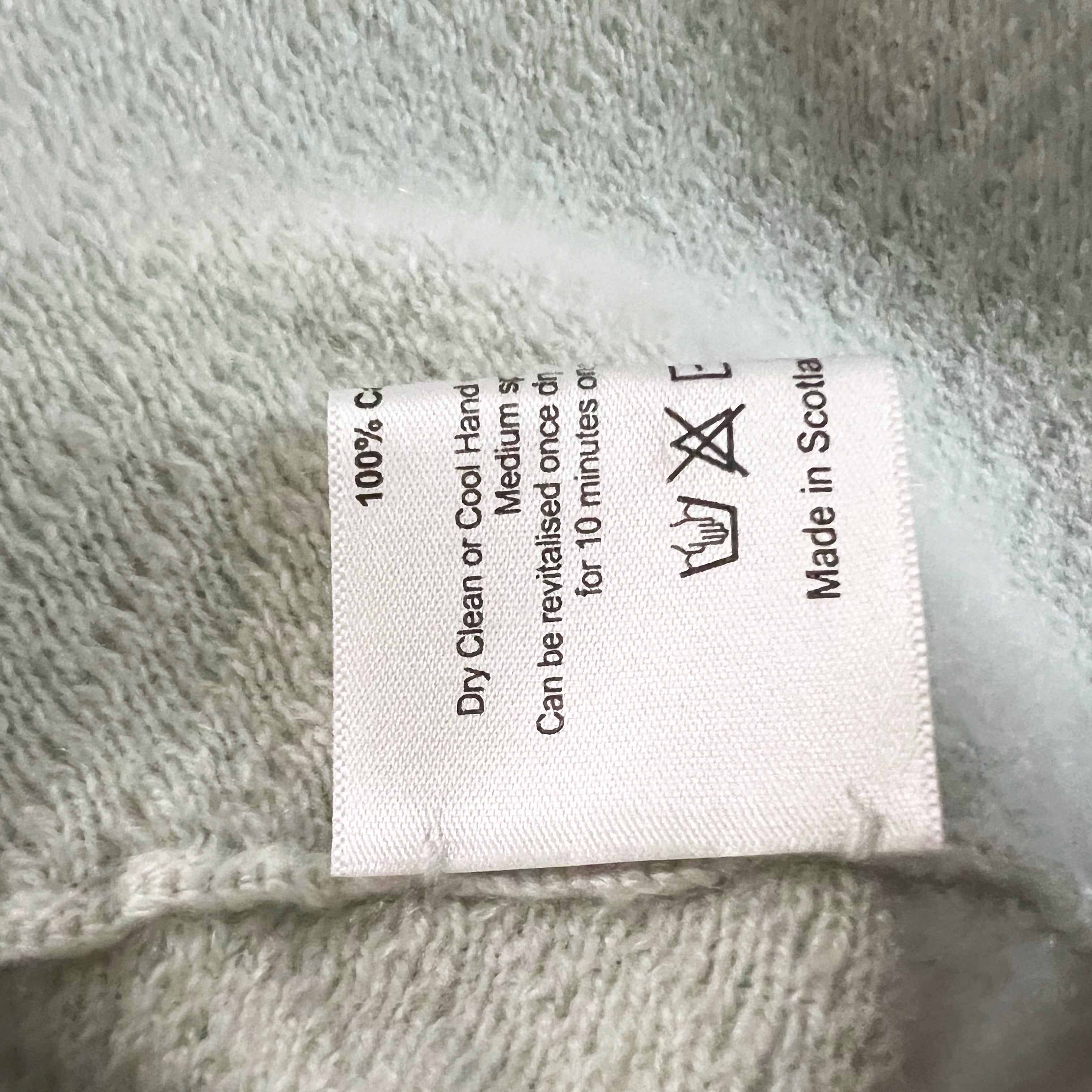 Eskandar 100% Cashmere Ribbed Knit Boat Neck Boxy Pullover Sweater Green Blue OS