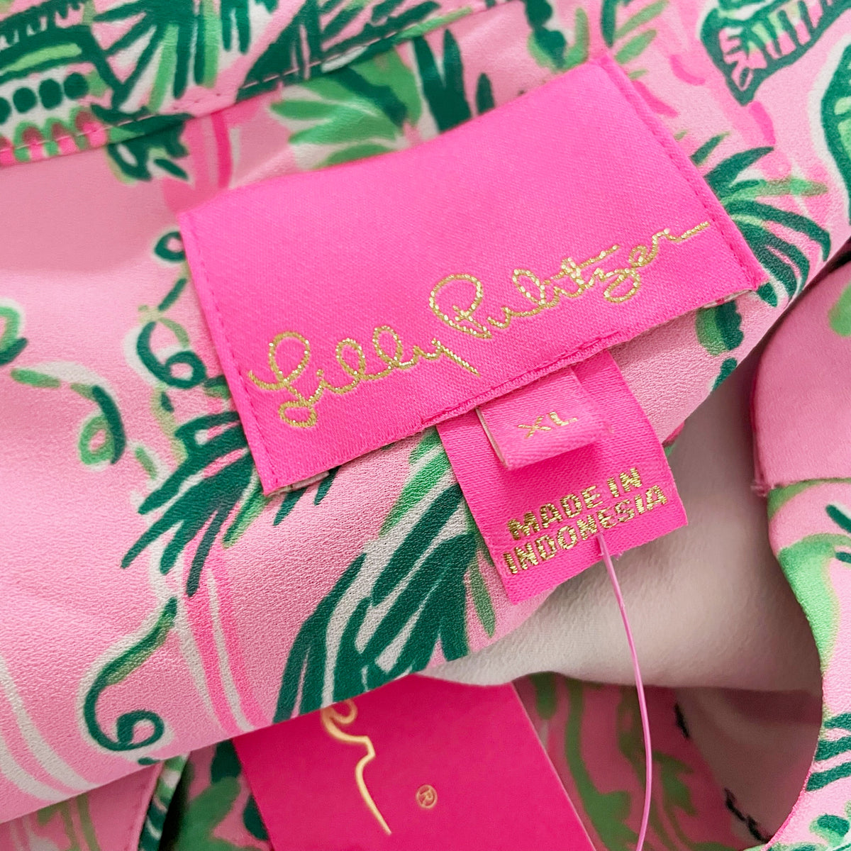 NEW Lilly Pulitzer Martine Mandevilla Baby Always Worth It Print Pullover Dress