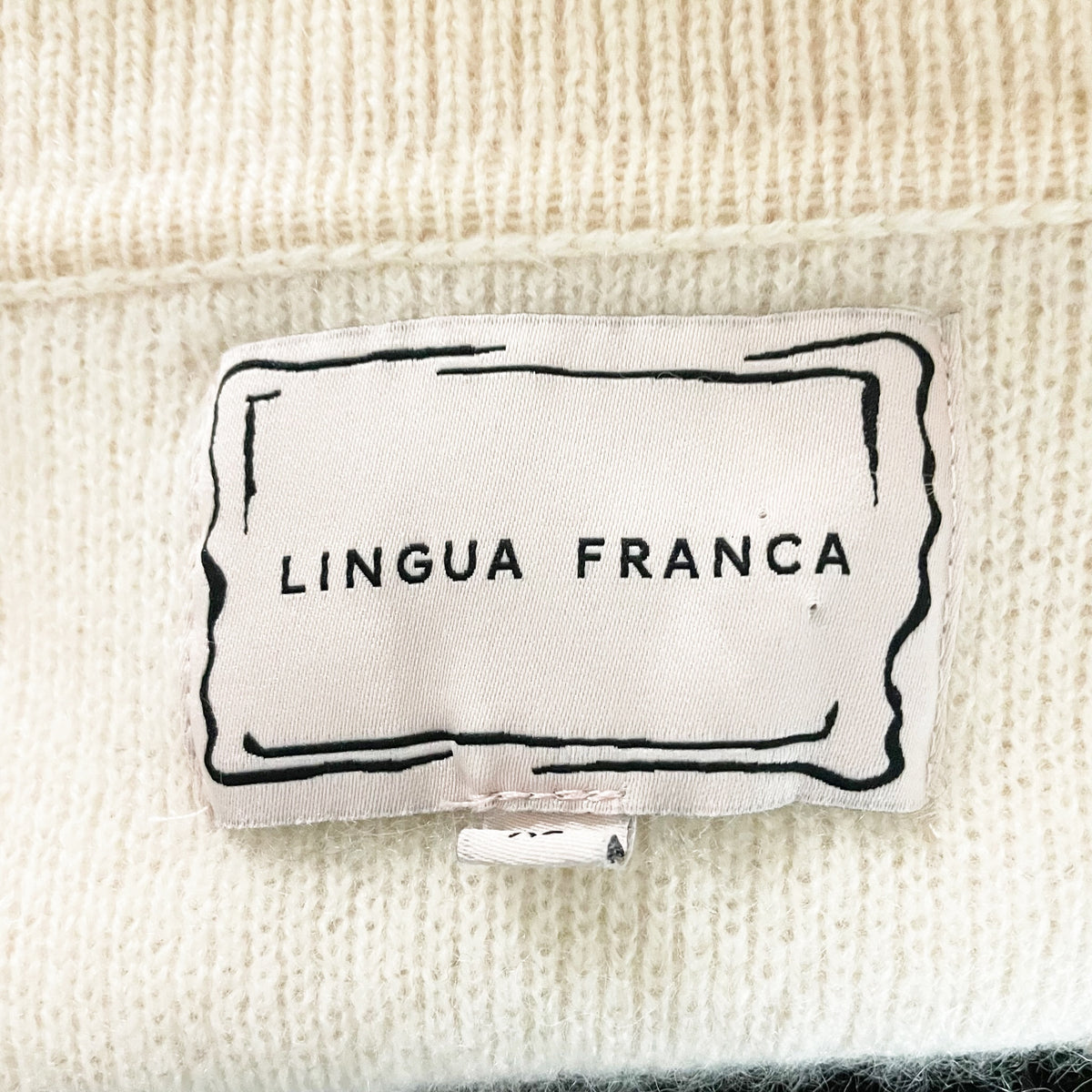 Lingua Franca Charlie Oversized Cashmere Knit Polo Collar Sweater Sunkissed XL