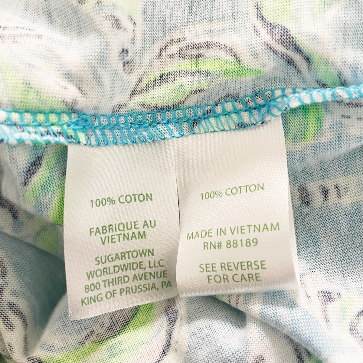 Lilly Pulitzer Loran Quarter Sleeve Swing Dress Turquoise Oasis Outta Line Large