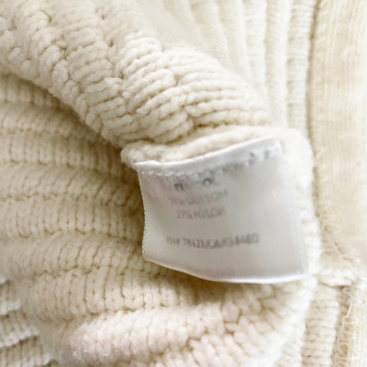 Eileen Fisher Wool Cotton Italian Yarn Knit Stretch Zip Front Cardigan Sweater