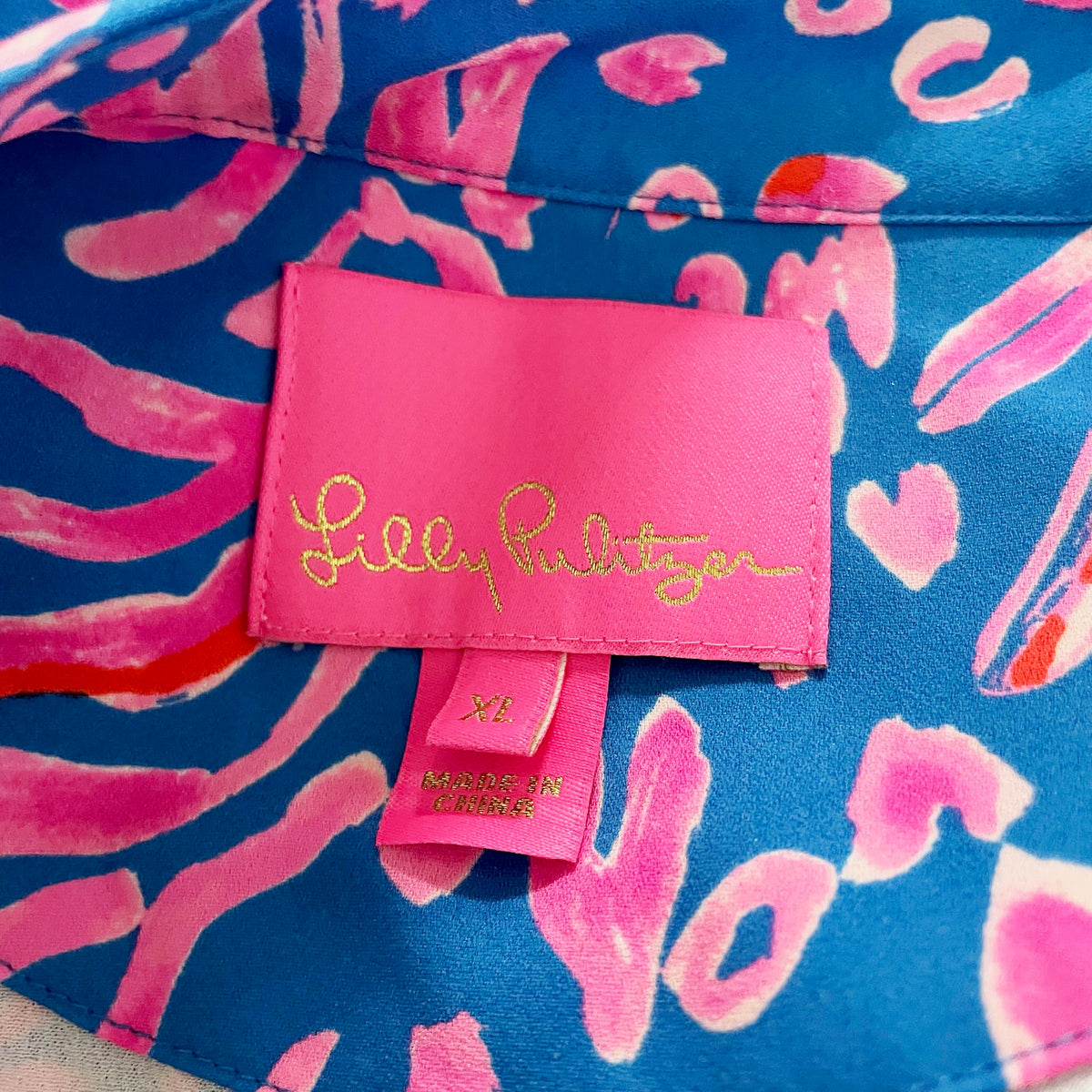 Lilly Pulitzer Winona Chiffon Tiered Pundy Blue La Zebra Print Mini Dress XL