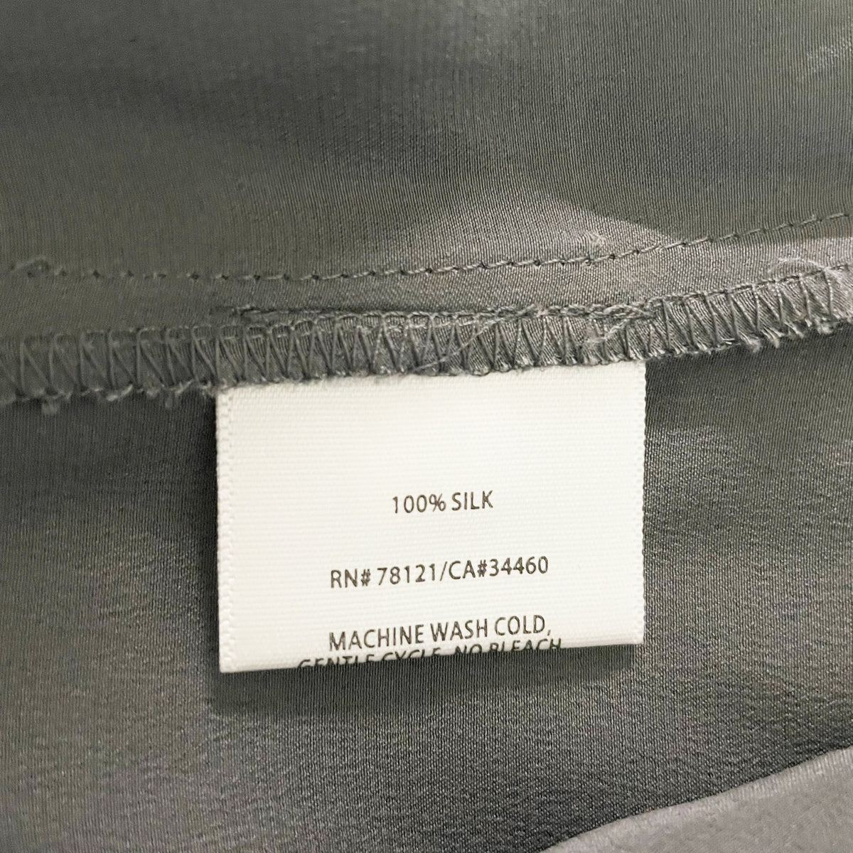 Eileen Fisher Women's Silk Satin Scoop Neck Sleeveless Tank Top Black XL