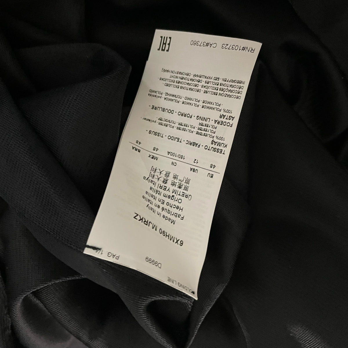 Armani Collezioni Italy Black Silver Metallic Sleeveless Scoop Neck Tank Top 12