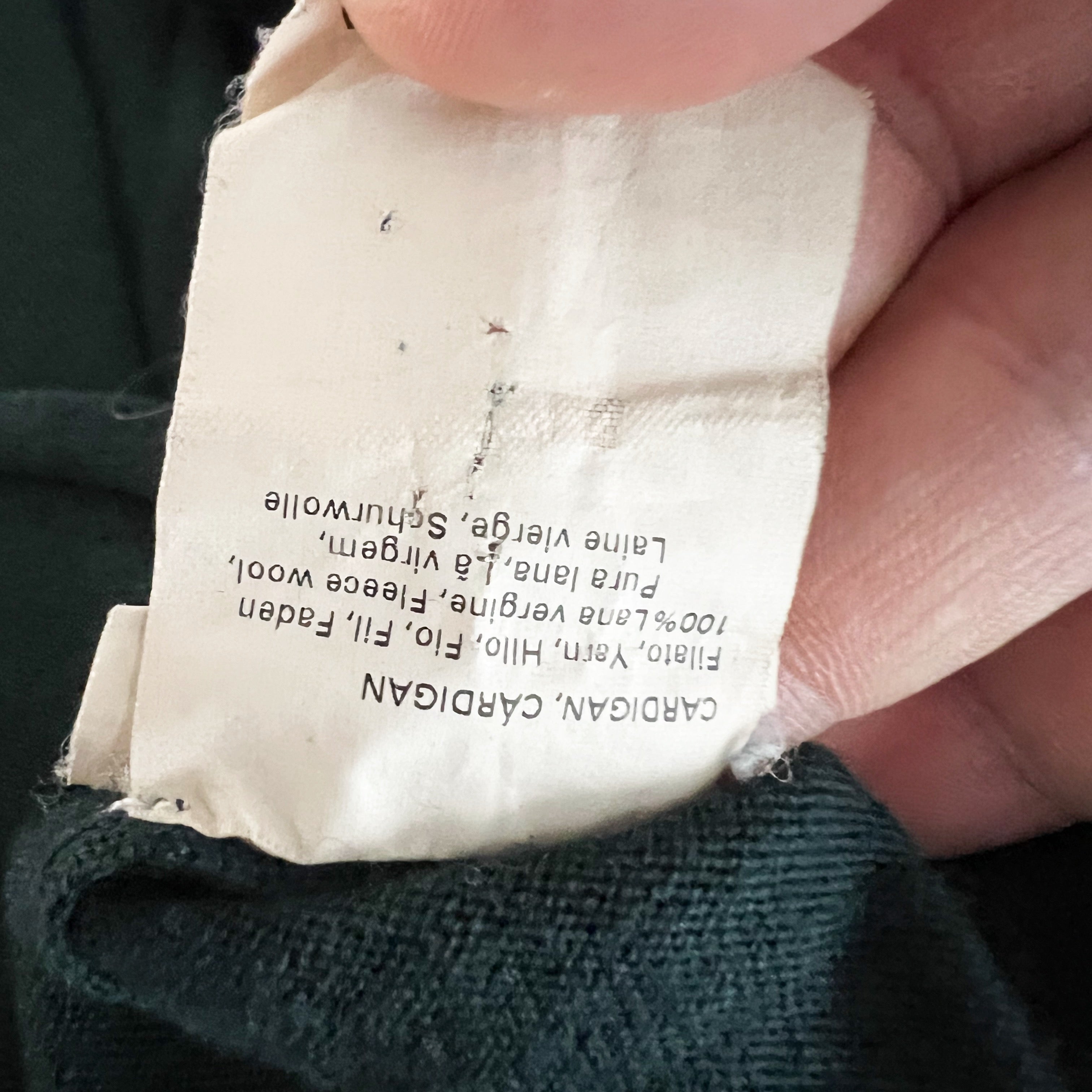 Marina Rinaldi Wool Stretch Knit Pocket Front Belted Cardigan Sweater Emerald XL