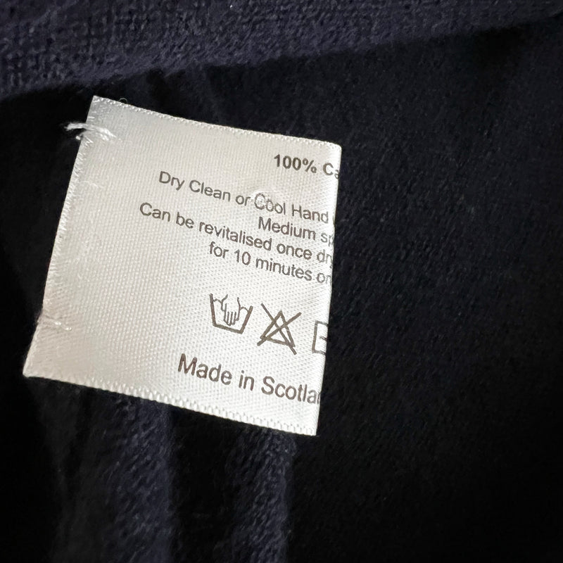 Eskandar Slim Sleeve 100% Cashmere Knit Stretch Button Front Cardigan Sweater OS