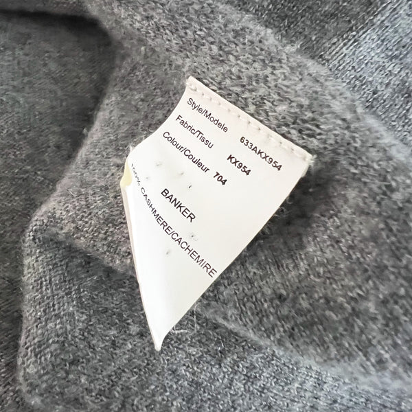 Michael Kors Collection 100% Cashmere Knit Pullover Turtleneck Sweater Gray M