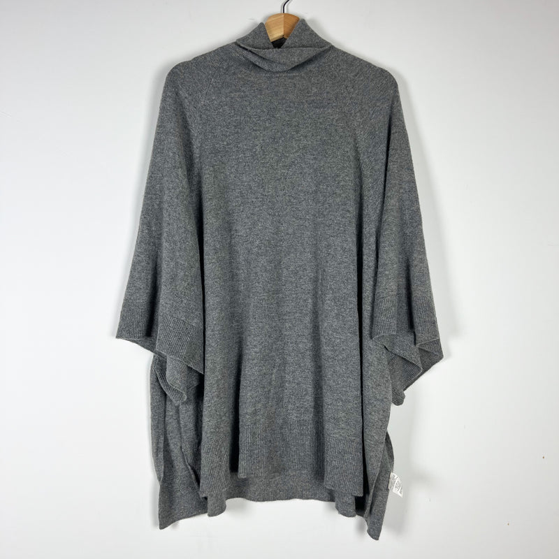 Michael Kors Collection 100% Cashmere Knit Pullover Turtleneck Sweater Gray M
