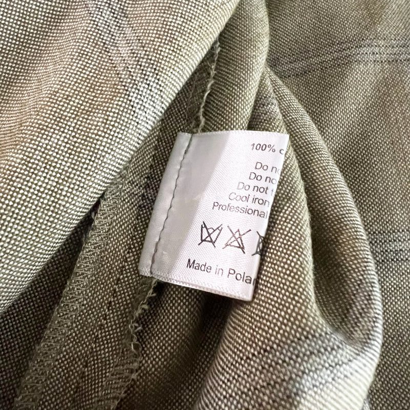 Eskandar Cashmere Woven Waterfall Drape Collar Open Front Blazer Jacket Cardigan