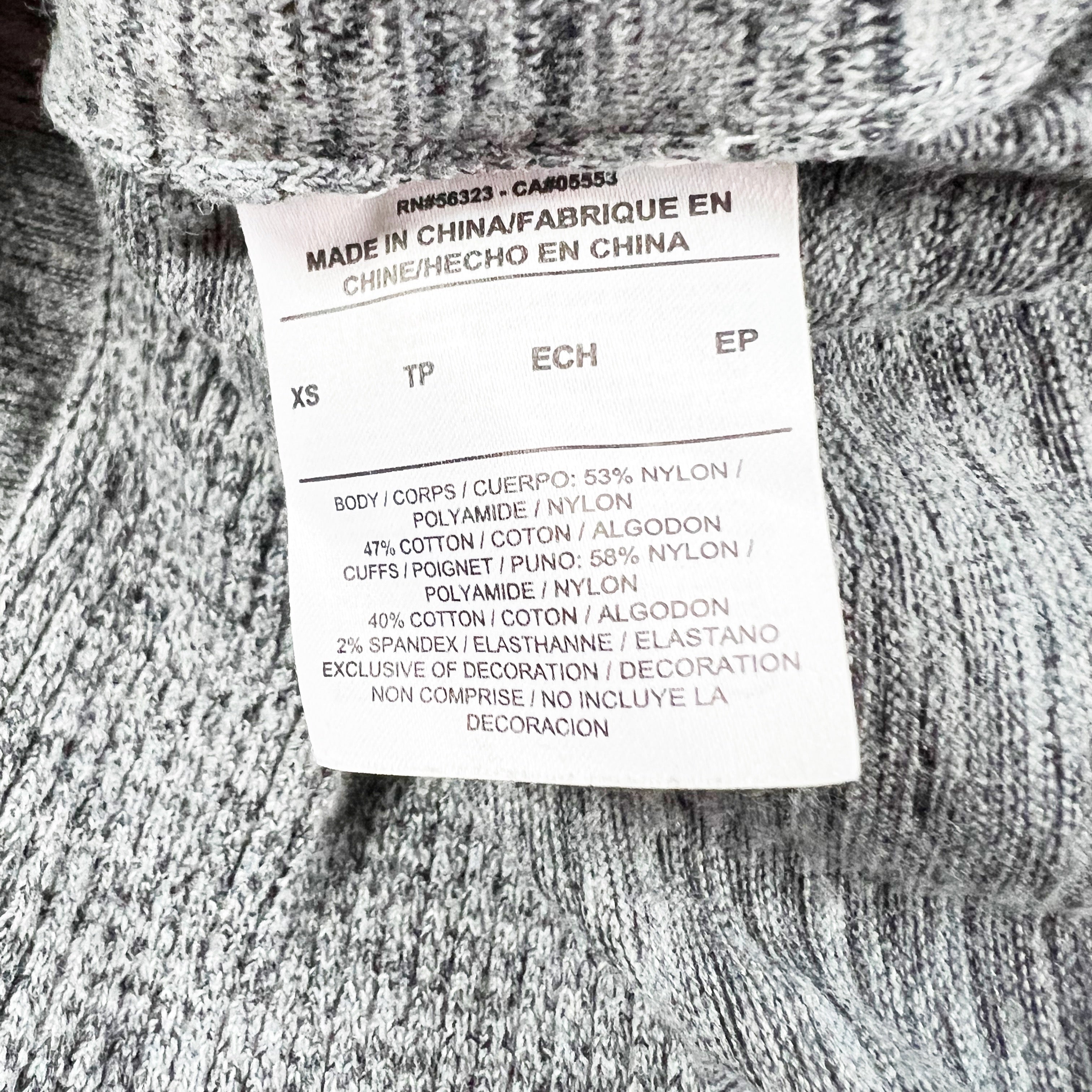 Nike Women's Tech Pack Full Zip Cotton Blend Hoodie Jacket Heathered Gray XS