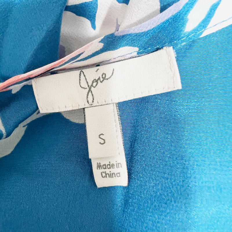 Joie Annabeth Silk Chiffon Floral Flower Print Pattern Scoop Neck Tank Top Small