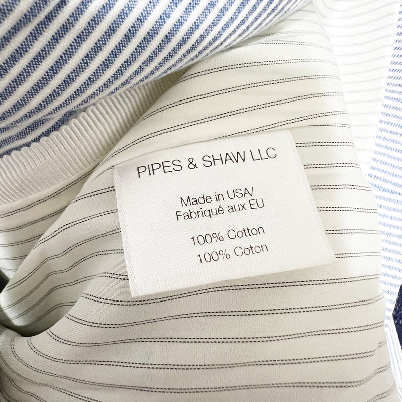 Veronica Beard Cotton Seersucker Blue White Pinstripe One Button Blazer 6
