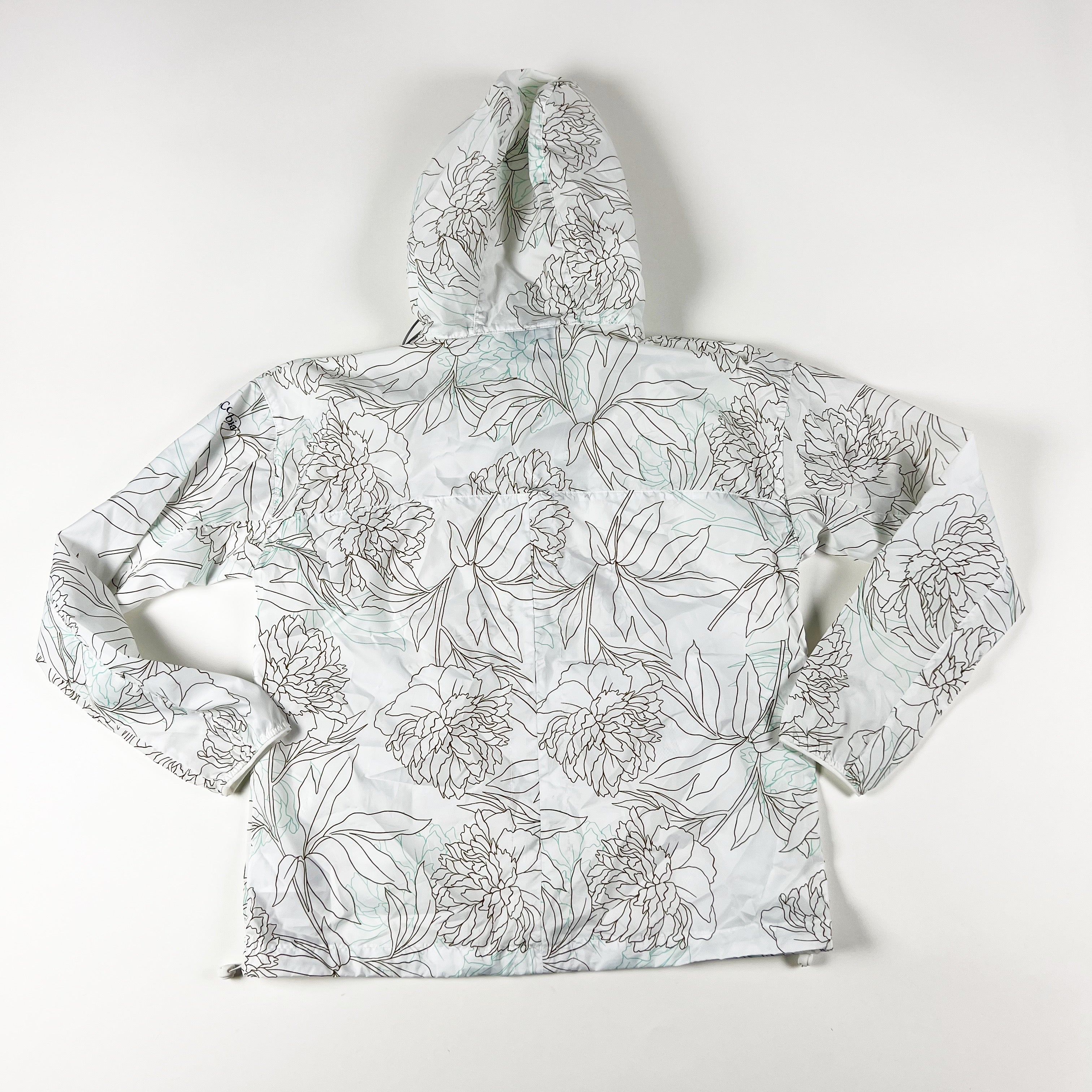 Columbia Sportswear Floral Flower Print Pattern Lightweight Windbreaker Jacket S