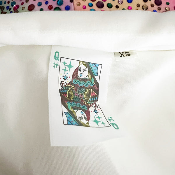 Queen Of Sparkles Multi Rainbow Tie Dye Rhinestone Diamond Jewel Blazer Jacket