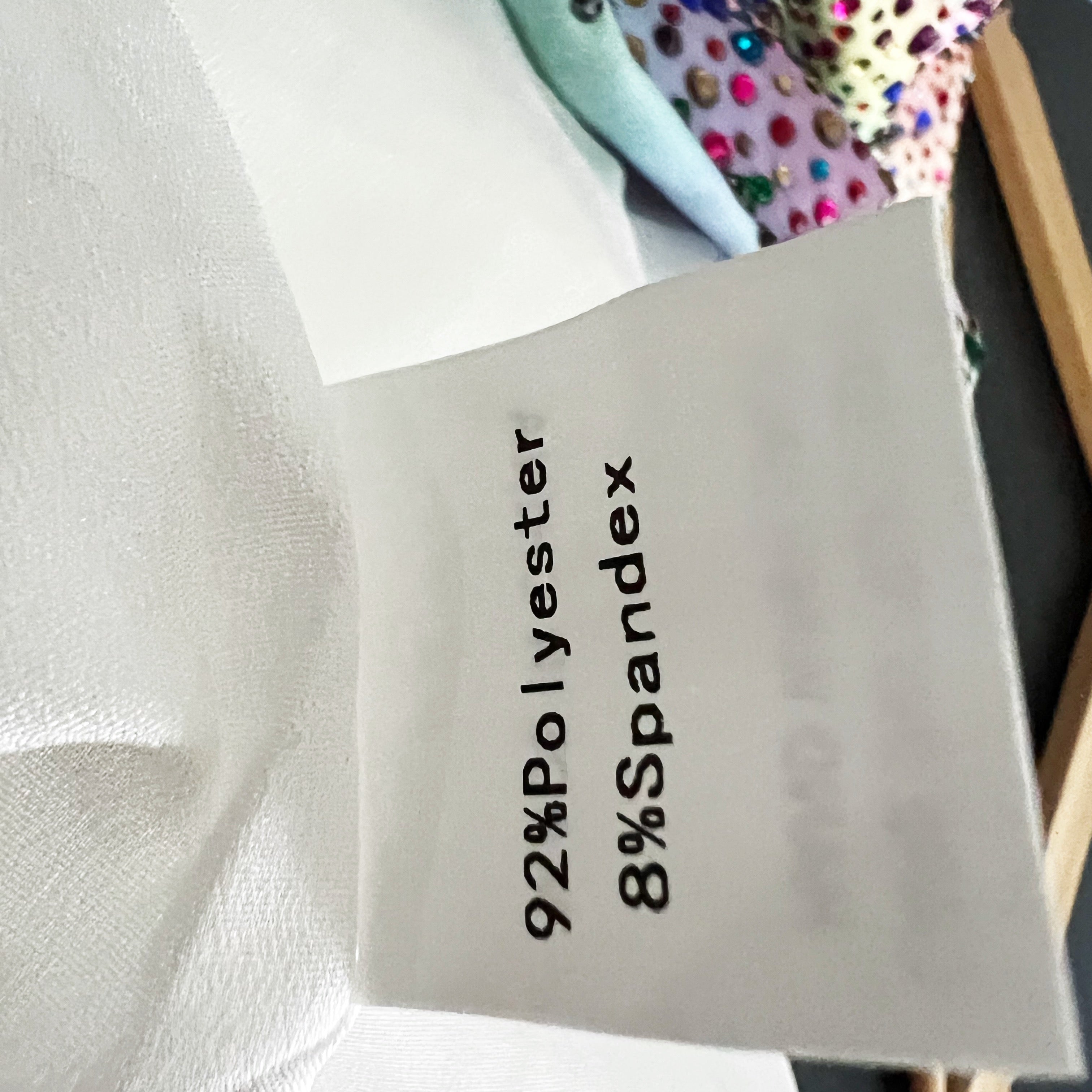 Queen Of Sparkles Multi Rainbow Tie Dye Rhinestone Diamond Jewel Blazer Jacket