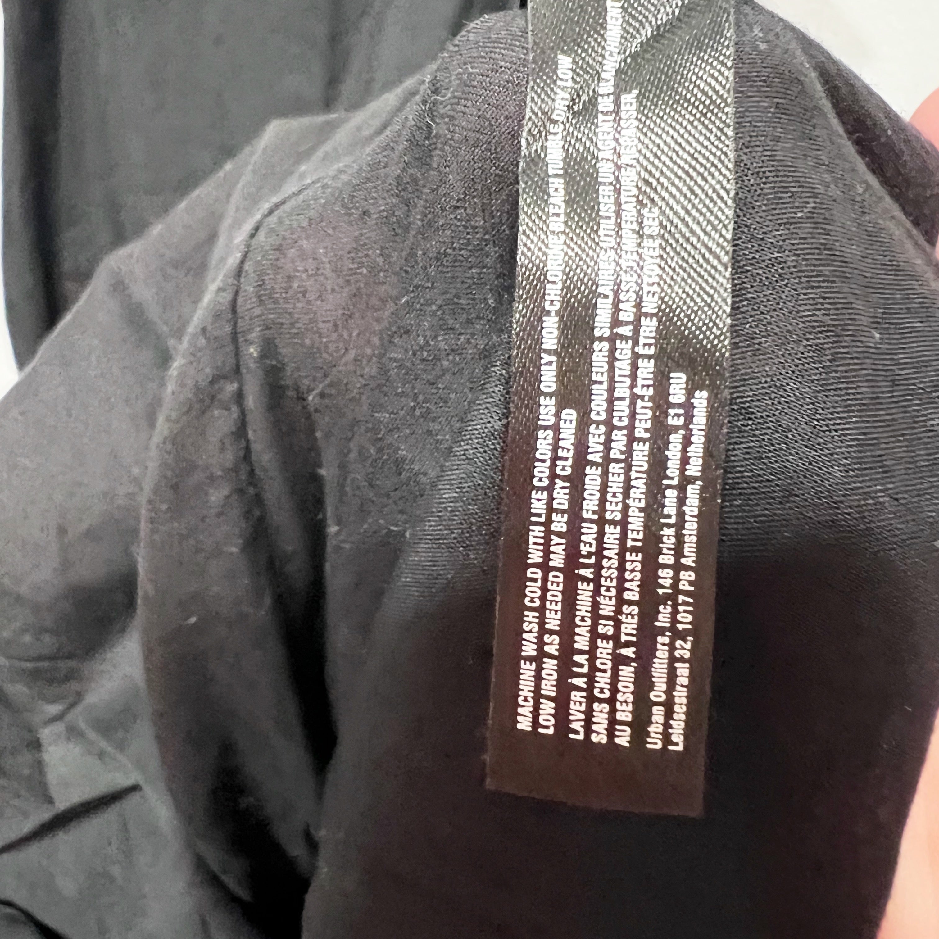 NEW Free People Cotton Poplin Button Back Square Neck Midi Dress Black Large