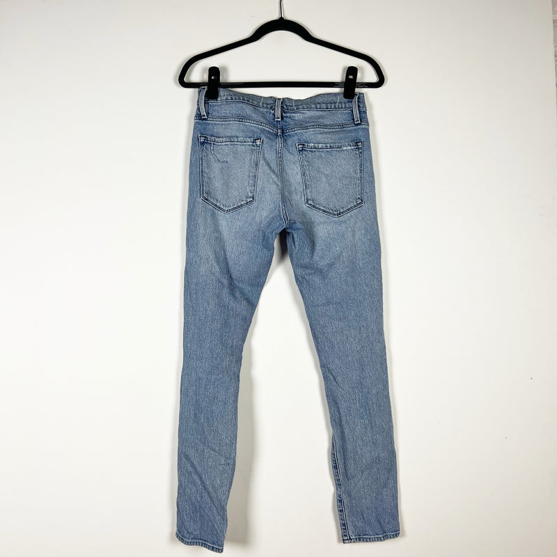Frame Women's Le Garcon Cotton Stretch Denim Beldon Rips Distressed Jeans 26