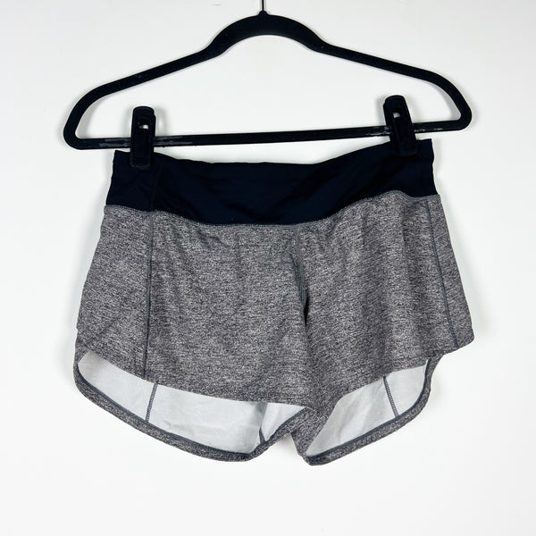 Lululemon Women's Speed Up Athletic Work Out Short 2.5" Heather Lux Multi Black