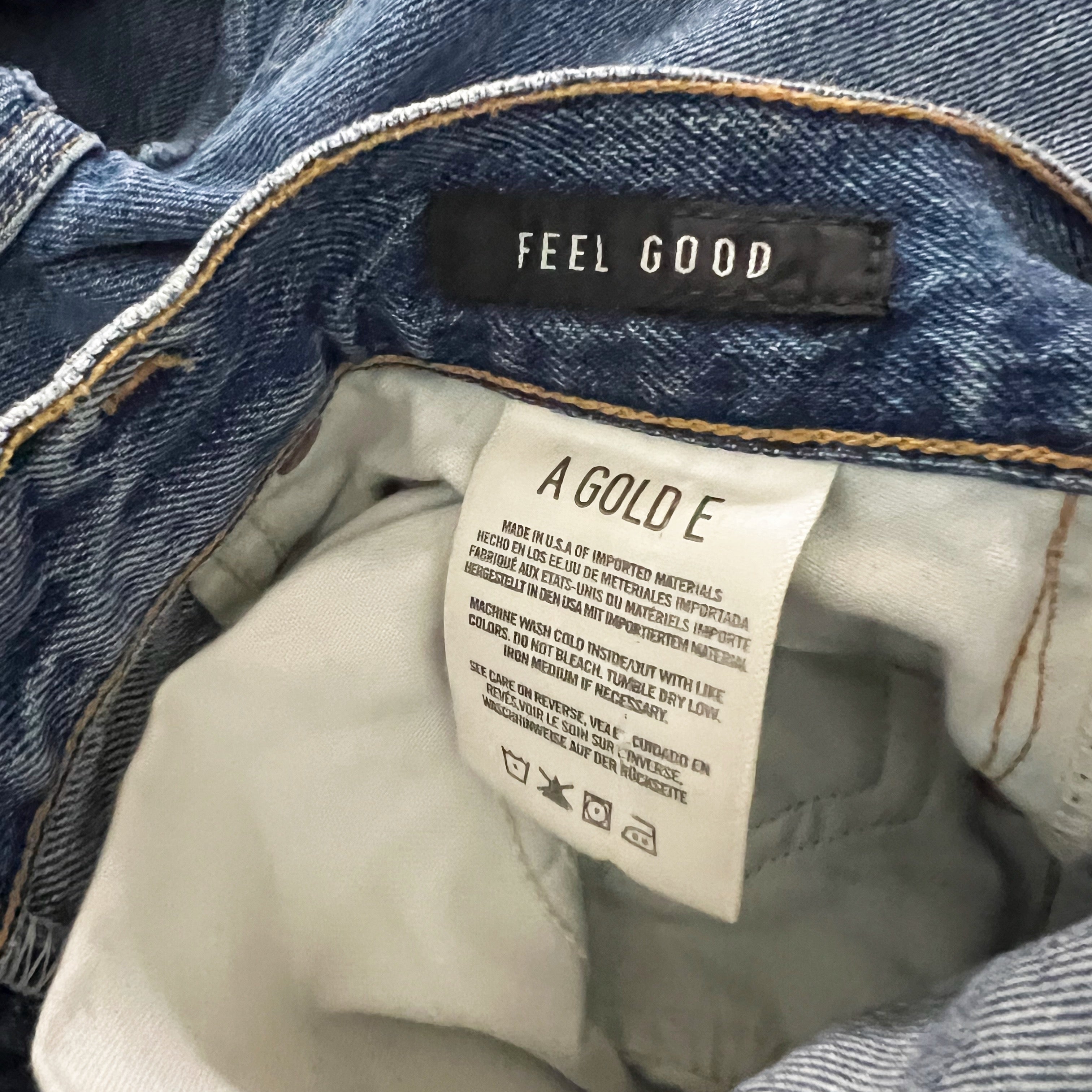 Agolde Women's Jamie High Rise Classic Organic Cotton Skinny Leg Denim Jeans