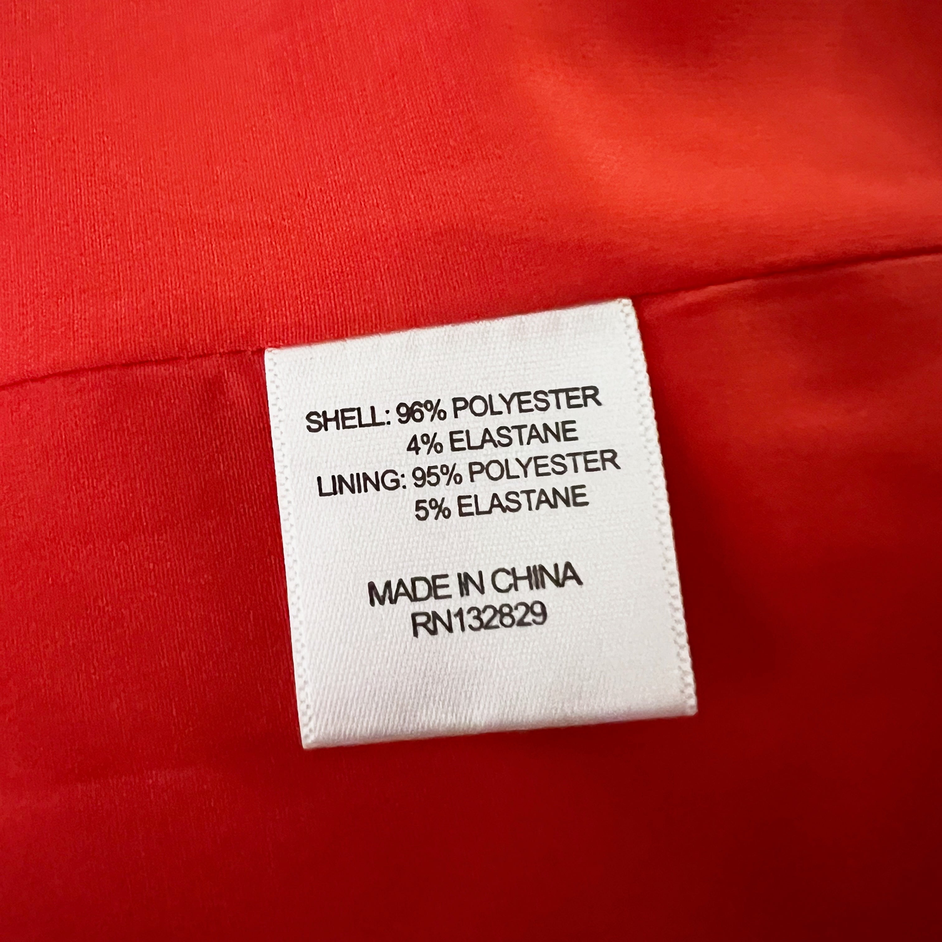 NEW NBD Como La Flor One Button Wide Cuff Blazer Suit Jacket Dress Red Orange XS