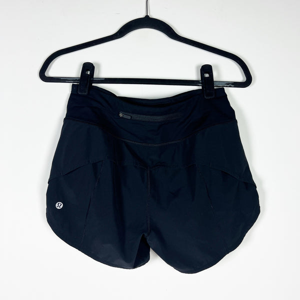 Lululemon Women's Speed Up Short Athletic Work Out Running Training Black 4