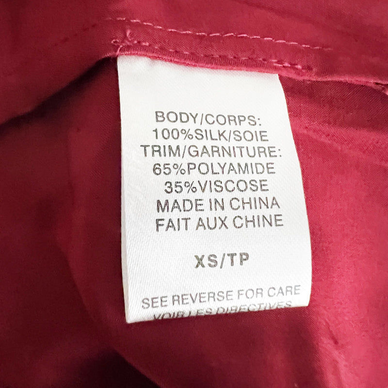 NEW Cami NYC Racer Charmeuse Silk Satin Lace Lined Camisole Tank Top Mulled Wine